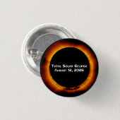 Totale Sonnenfinsternis 2026 Button (Vorne & Hinten)