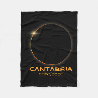 Totale Sonnenfinsternis 2026 Cantabria Spanien Tot Fleecedecke