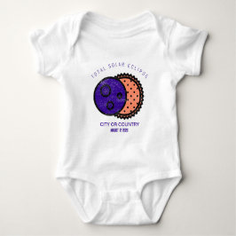 Totale Sonnenfinsternis 2026 Custom Baby Strampler