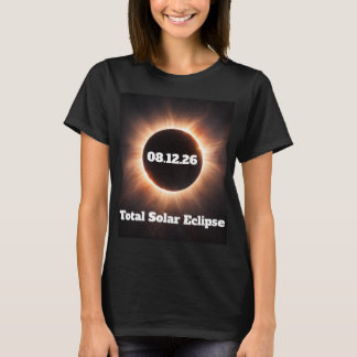 Totale Sonnenfinsternis 2026 Damen T-Shirt