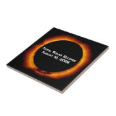 Totale Sonnenfinsternis 2026 Fliese (Seite)