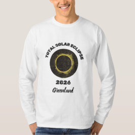 Totale Sonnenfinsternis 2026 Herren Langarm-Shirt T-Shirt