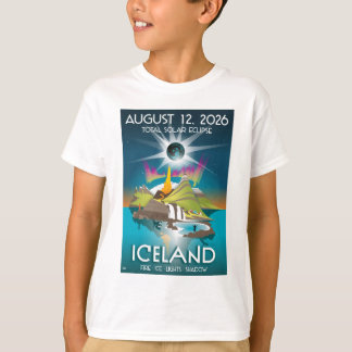 Totale Sonnenfinsternis 2026 in Island - T-Shirt