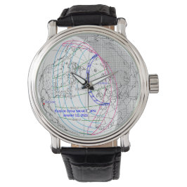 Totale Sonnenfinsternis 2026 Karte Armbanduhr
