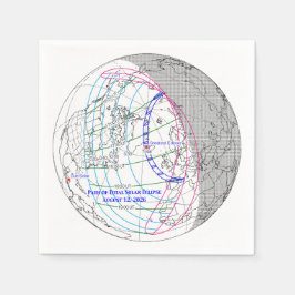 Totale Sonnenfinsternis 2026 Karte Serviette