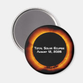 Totale Sonnenfinsternis 2026 Magnet (Vorderseite/Rückseite)