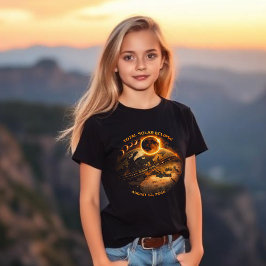 Totale Sonnenfinsternis 2026 - Pfad der Totalität T-Shirt