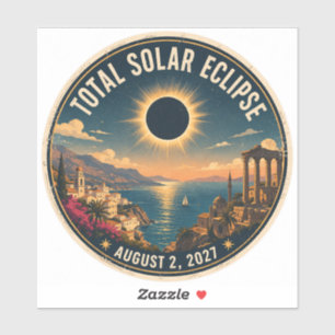 Totale Sonnenfinsternis 2027 Aufkleber