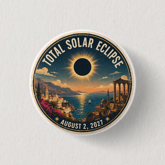 Totale Sonnenfinsternis 2027  Button (Vorderseite)