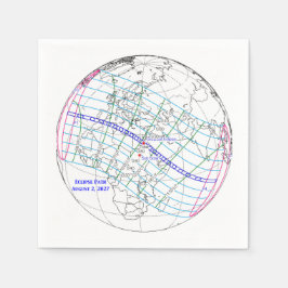 Totale Sonnenfinsternis 2027 Karte Serviette