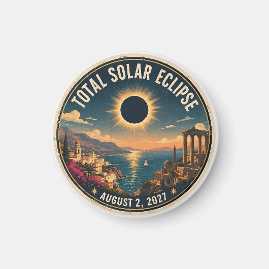 Totale Sonnenfinsternis 2027 Magnet (Vorne)