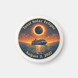 Totale Sonnenfinsternis 2. August 2027 Kreuzfahrts Magnet