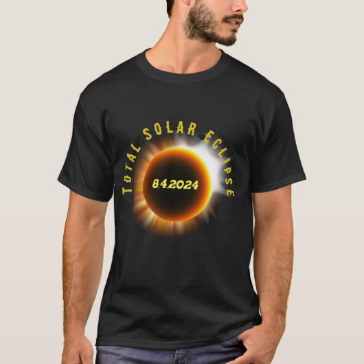 totale Sonnenfinsternis 8/4/2024 USA T-Shirt (Vorderseite)