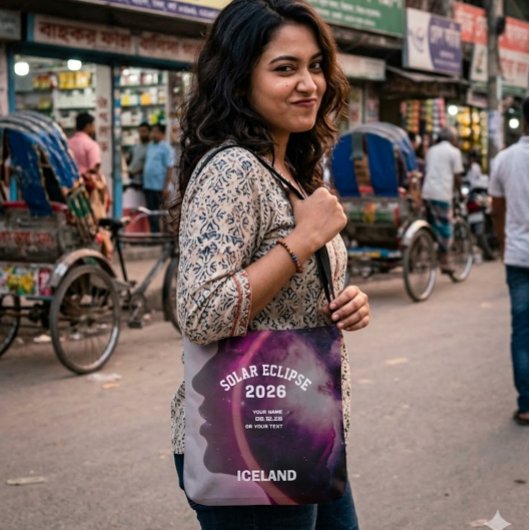 Totale Sonnenfinsternis August 2026 Text personali Tasche