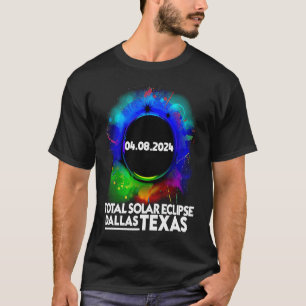 Totale Sonnenfinsternis Dallas TEXAS 8. April 2024 T-Shirt