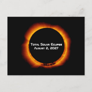 Totale Sonnenfinsternis des Jahrhunderts 2027 Postkarte