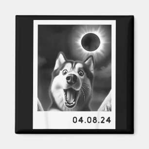 Totale Sonnenfinsternis Illustration mit Sibirisch Magnet