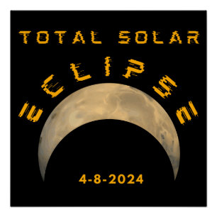 TOTALE SONNENFINSTERNIS MOND SONNE ERDE POSTER