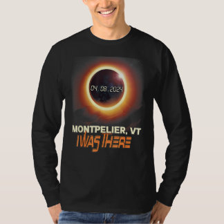 Totale Sonnenfinsternis Montpelier Vermont VT T-Shirt