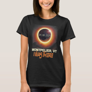 Totale Sonnenfinsternis Montpelier Vermont VT T-Shirt