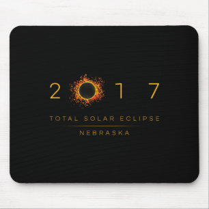 Totale Sonnenfinsternis Nebraska 2017 Mousepad