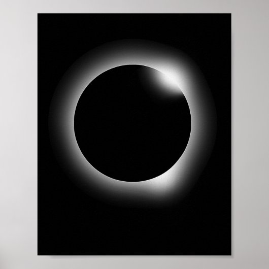 Totale Sonnenfinsternis Nerdige Wissenschaft Mondf Poster (Vorne)