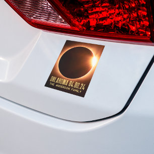 Totale Sonnenfinsternis Oklahoma 2024 Personalisie Aufkleber