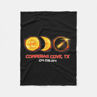 Totale Sonnenfinsternis-Phase Copperas Cove Texas Fleecedecke