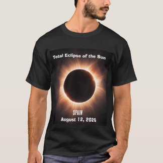 Totale Sonnenfinsternis Spanien 12. August 2026 T-Shirt