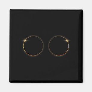 Totale Sonnenfinsternis Totalität April Illustrati Magnet