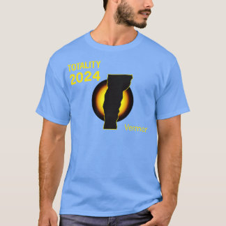 Totale Sonnenfinsternis Vermont State 2024 T-Shirt