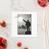 Totale sowjetische Lenin Stylized Image Paper Napk Serviette (Beispiel)