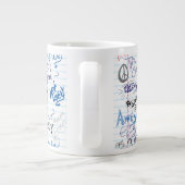 Totale Spaß Kunst Goofy School Doodles Jumbo-Tasse (Rückseite)