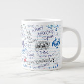Totale Spaß Kunst Goofy School Doodles Jumbo-Tasse (Rechts)