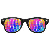 Totale Trippy Hippy Muster Partybrille (Vorderseite)
