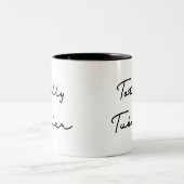 Totale Zitat Zweifarbige Tasse (Mittel)