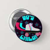 Totaler Achtziger Kind Button (Vorne & Hinten)
