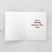 Totaler Phantastischer glücklicher Urlaub! Feiertagskarte (Innenseite)