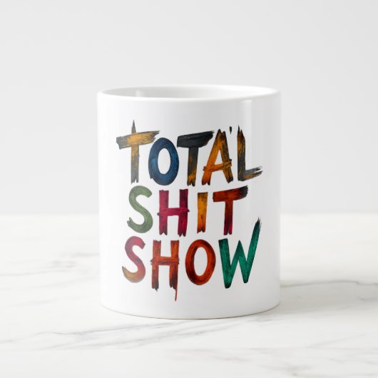 Totales Chaos Jumbo-Tasse (Vorderseite)