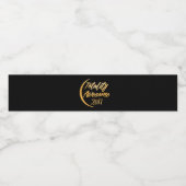 Totales Phantastisches Gold Solar Eclipse Label Wasserflaschenetikett (Einzelnes Label)