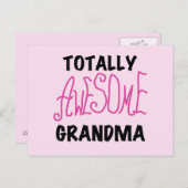 Totales Phantastisches Oma - Rosa Hemden und Gesch Postkarte (Vorne/Hinten)