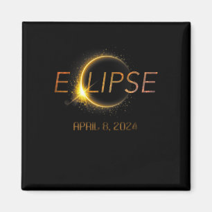 Totalität Eclipse 4.08.24 Gesamtsolarausstoß 2024 Magnet