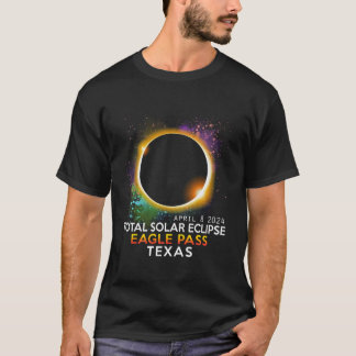Totalitat Gesamter Sonnenkollektor Adlerpass Texas T-Shirt