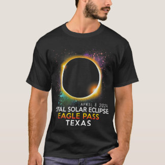 Totalitat Gesamter Sonnenkollektor Adlerpass Texas T-Shirt
