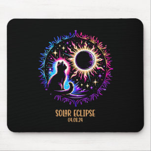 Totality 8 April 2024 Astronomie Katze Lover Sol Mousepad