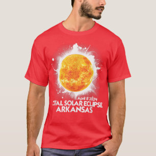 Totality Arkansas 2024 Total Solar Eclipse Amerika T-Shirt