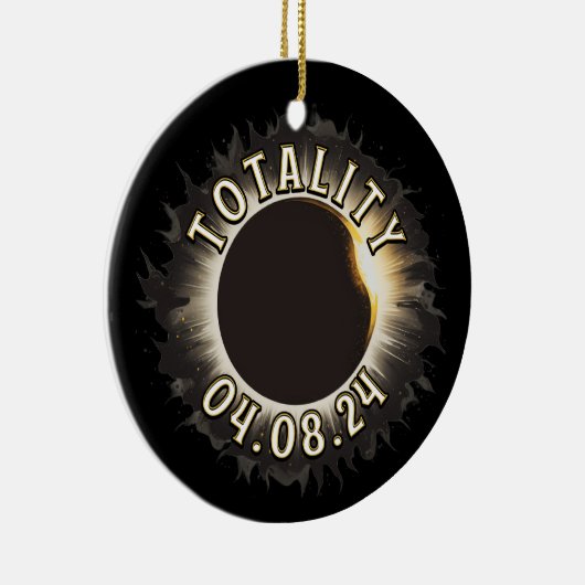 Totality Gesamtsolare Keramik Ornament (Rechts)