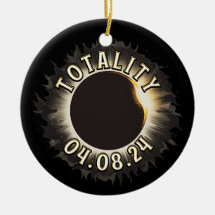 Totality Gesamtsolare Keramik Ornament