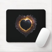 Totality Girls Herz Form Total Solar Eclipse 202 Mousepad (Mit Mouse)