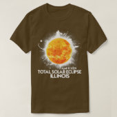 Totality ILLINOIS 2024 Total Solar Eclipse America T-Shirt (Design vorne)
